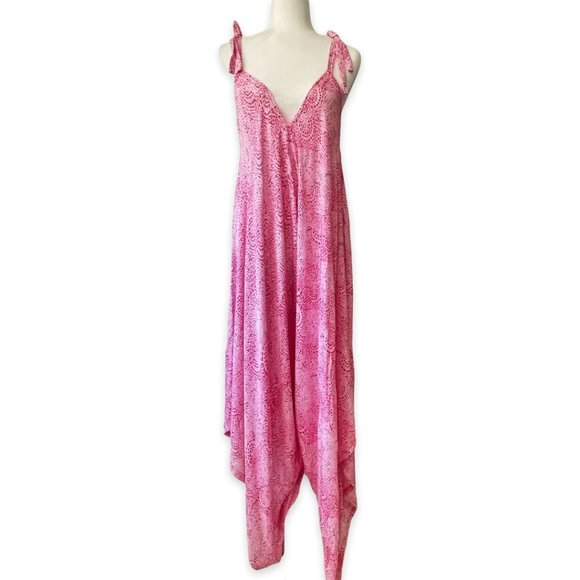 Summer Beach Handkerchief Romper Pink - Picture 4 of 5